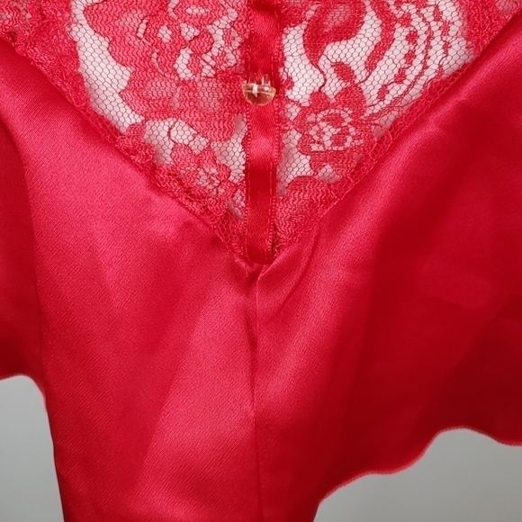 INTIMATO Amore Red Babydoll Teddy Set Satin Lace - Picture 7 of 16